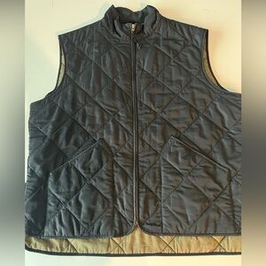 J. Crew Men's Black Quilted Vest